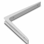 Plankdrager Aluminium Wit Gelakt 100x150 mm