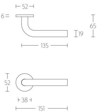 SKG3 Veiligheid Achterdeur Set Tim Rond Zwart