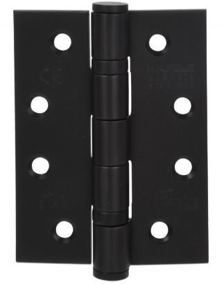 Kogellagerscharnier 102x76x3 mm rechte hoek zwart