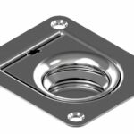 Luikring Rechthoekig 65X55 mm RVS A4