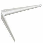 Plankdrager staal geperst Wit Gelakt 245x185 mm