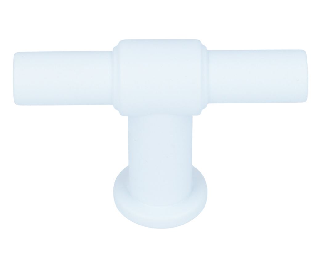 T-greep 55 mm mat wit
