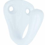 Kapstokhaakje ijzer Wit