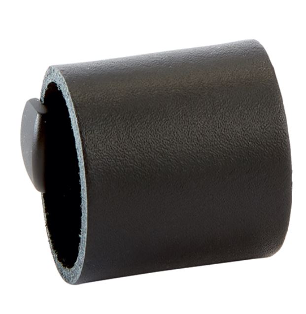 Greep Leder Drum zwart/zwart 32 mm