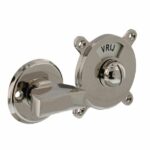 WC-sluiting Degeorge 8 mm stift en tekst "vrij / bezet" nikkel