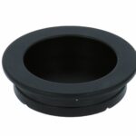 Schuifdeurkom rond 50 mm Zwart