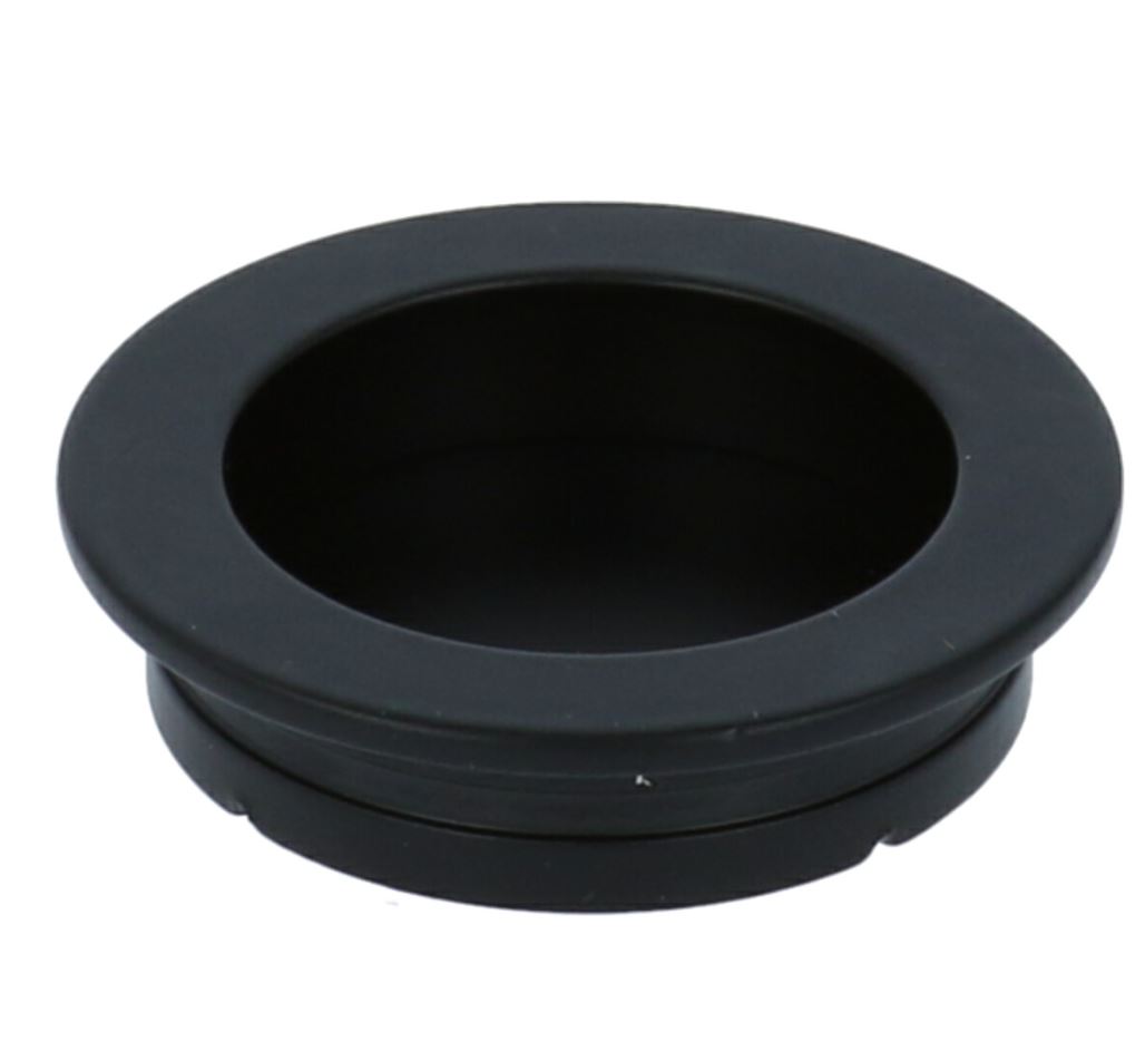 Schuifdeurkom rond 50 mm Zwart