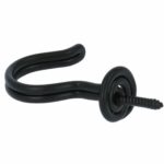 Kapstokhaak draadmodel ijzer zwart 48 mm