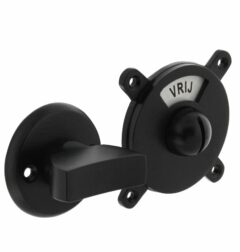 WC-sluiting Degeorge 8 mm stift en tekst "vrij / bezet" zwart