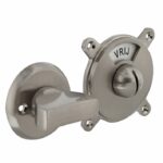 WC-sluiting Degeorge 8 mm stift en tekst "vrij / bezet" nikkel mat