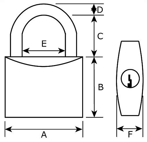 Hangslot DX PRO-line HSPRO 70 O SE Zilver SKG**®