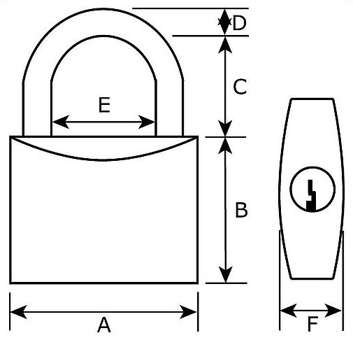 Hangslot DX PRO-line HSPRO 70 R SE Zilver