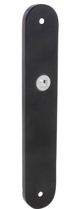 Impresso schild blind, rond 230 x 9 x 40 mm zwart