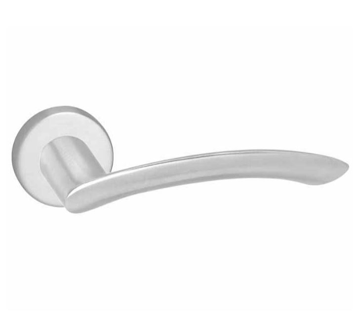 Deurkruk Watton op Rond rozet RVS