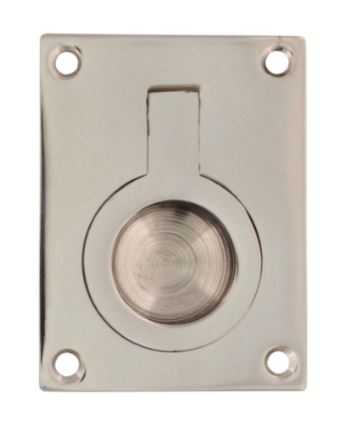 Luikring recht 41mm x 31mm nikkel