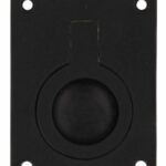 Luikring recht 50mm x 39mm zwart