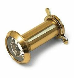 Deurspion 180 graden messing gepolijst