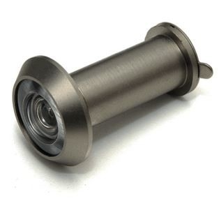 Deurspion 160° Massief Messing RVS Finish