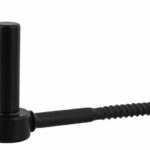 Schroefduim 13 cm zwart met draaipen 16 mm