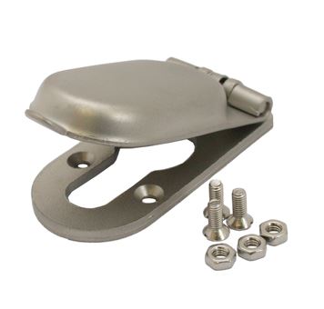 Mauer Cilinder afdekrozet 12 mm Mat RVS
