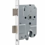 Mauer Dag- en nacht cilinderslot 1535 Met Wit Gelakte Voorplaat