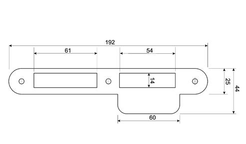 Mauer Sluitplaat 338 RVS Ls/Rs