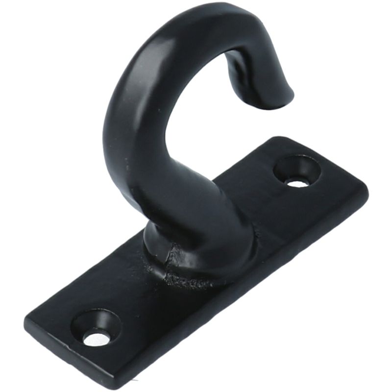 Kapstokhaak onderbouw zwart