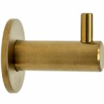 Kapstokhaak Rond RVS Mat Goud