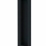 Schuifdeurkom rechthoek 203x54mm Mat Zwart