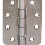 Kogellagerscharnier 102x76x3 mm Ronde hoek RVS