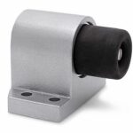 Deurstopper vloermodel geveerde stootbuffer Robusto zilver