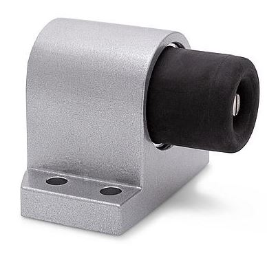 Deurstopper vloermodel geveerde stootbuffer Robusto zilver