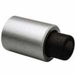 Deurstopper wandmodel geveerde stootbuffer Robusto zilver