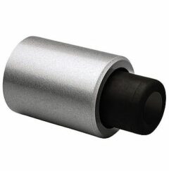 Deurstopper wandmodel geveerde stootbuffer Robusto zilver