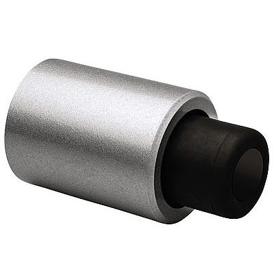 Deurstopper wandmodel geveerde stootbuffer Robusto zilver