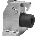 Deurvastzetter vloermodel incl. opvanghaak & geveerde stootbuffer Robusto rvs