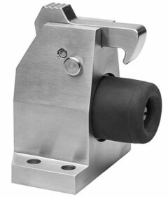 Deurvastzetter vloermodel incl. opvanghaak & geveerde stootbuffer Robusto rvs