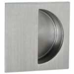 Schuifdeurkom Recht 50x50 mm RVS