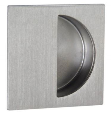 Schuifdeurkom Recht 50x50 mm RVS