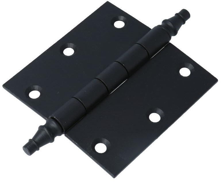 Scharnier ijzer zwart gelakt 89 x 89 mm vaastoren