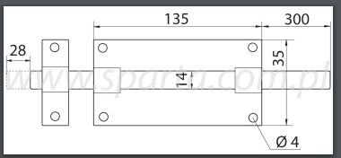 Grendel 411 - 300 Zwart