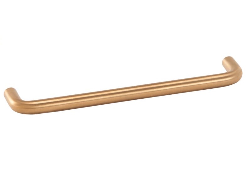 Draadgreep inox Ø10 mm goud gesatineerd 224 mm