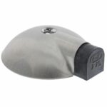 P+E Deurstopper vloermontage ø85mm rvs geborsteld