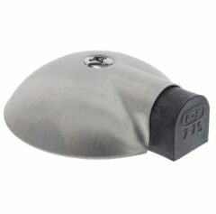 P+E Deurstopper vloermontage ø85mm rvs geborsteld