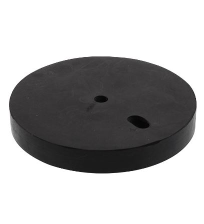 P+E Deurstopper verhogingsschijf ø85mm rubber zwart