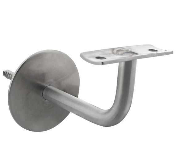 P+E Leuninghouder rond ø58mm hol zadel rvs geborsteld