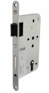 P+E Dag- en nachtslot PC72 DIN links met rvs geborstelde voorplaat 235x20mm