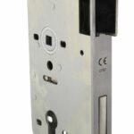 P+E Dag- en nachtslot PC72 DIN rechts met rvs geborstelde voorplaat 235x20mm