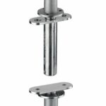 Pivot/taatsdeurscharnier RVS