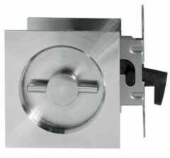 Slotset voor schuifdeur KUBE RVS Geborsteld